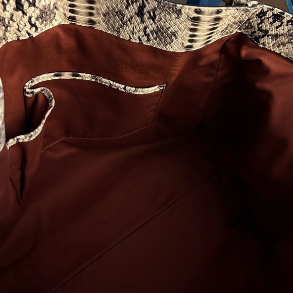 Margot Adele Oversized Python Embossed Leather Tote Bag - Picture 13 of 16